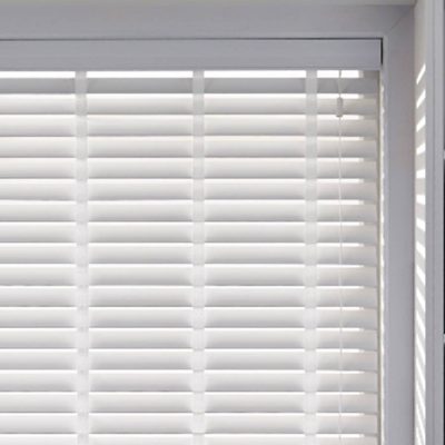 Snow White Faux Wood Blind