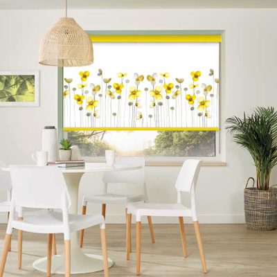 Peony Sunshine Roller Blind